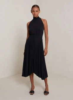 ALC LTD Renzo Pleated Midi Dress