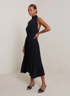 ALC LTD Renzo Pleated Midi Dress