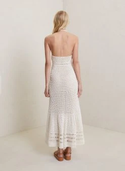 ALC LTD Dresses Antonia Crochet Halter Dress