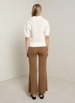 ALC LTD Archer Crochet Top Knitwear