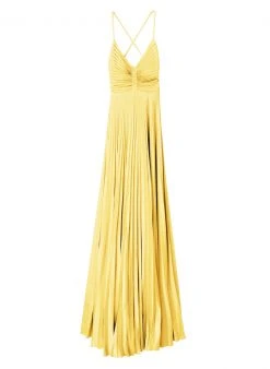 ALC LTD Aries Satin Pleated Dress Dresses