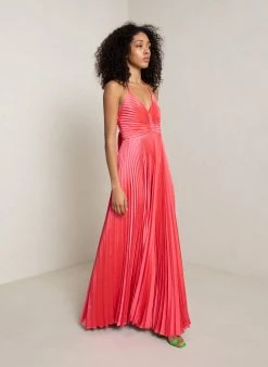 ALC LTD Dresses Aries Satin Pleated Dress 9 ALC LTD Dresses Aries Satin Pleated Dress