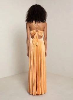 ALC LTD Dresses Aries Satin Pleated Dress 10 ALC LTD Dresses Aries Satin Pleated Dress