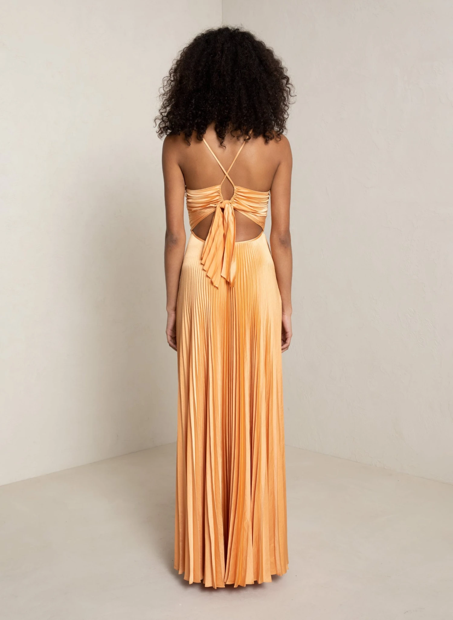 ALC LTD Dresses Aries Satin Pleated Dress 6 ALC LTD Dresses Aries Satin Pleated Dress