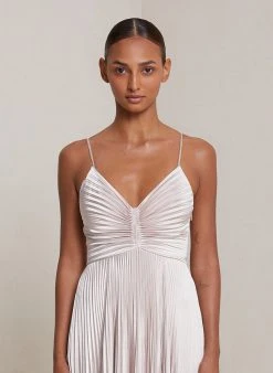 ALC LTD Aries Satin Pleated Dress Dresses