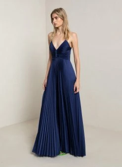 ALC LTD Dresses Aries Satin Pleated Dress