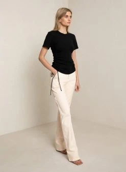 ALC LTD Tops Austin Ribbed Cotton Tee