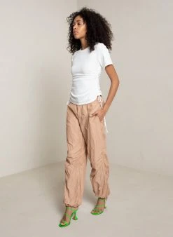 ALC LTD Austin Ribbed Cotton Tee Tops