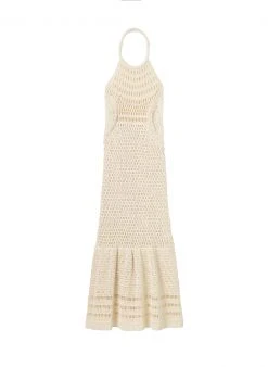 ALC LTD Dresses Antonia Crochet Halter Dress