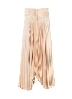 ALC LTD Ari Satin Pleated Skirt