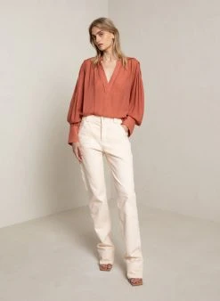 ALC LTD Blake Chiffon Top Tops