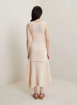 ALC LTD Carlota Crochet Midi Dress