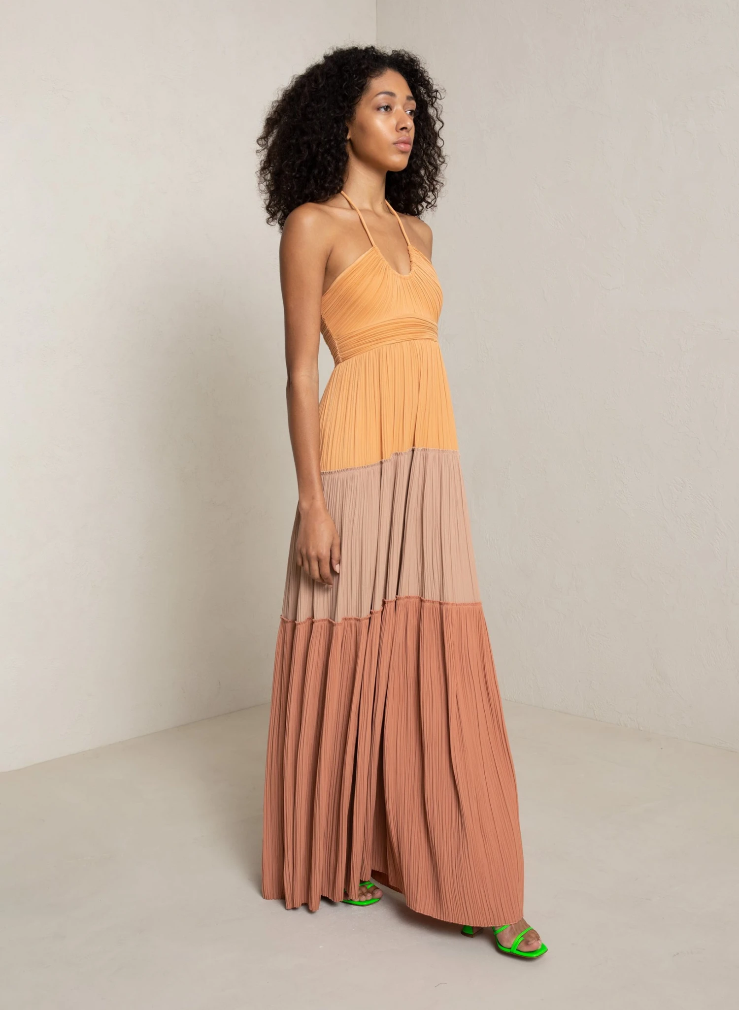 ALC LTD Dresses Cecilia Pleated Maxi Dress 4 ALC LTD Dresses Cecilia Pleated Maxi Dress