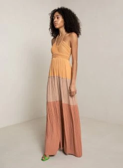 ALC LTD Dresses Cecilia Pleated Maxi Dress 9 ALC LTD Dresses Cecilia Pleated Maxi Dress