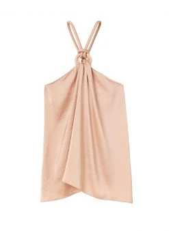 ALC LTD Calypso Satin Halter Top