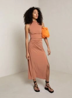 ALC LTD Dawson Jersey Midi Skirt Skirts