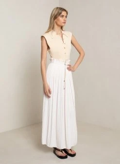 ALC LTD Everly Pleated Maxi Skirt Bottoms