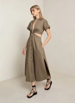 ALC LTD Georgia Cotton Midi Dress