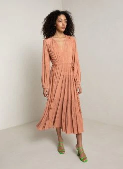 ALC LTD Dresses Jenna Pleated Midi Dress
