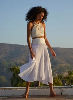 ALC LTD Luciana Crochet Crop Top