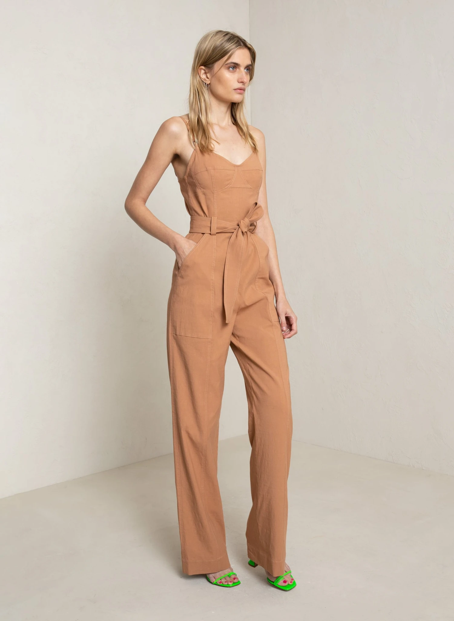 ALC LTD Mila Linen Jumpsuit 5 ALC LTD Mila Linen Jumpsuit