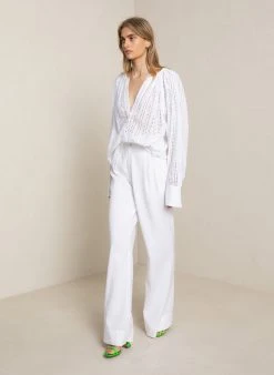 ALC LTD Nomad Cotton Eyelet Top