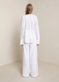 ALC LTD Nomad Cotton Eyelet Top