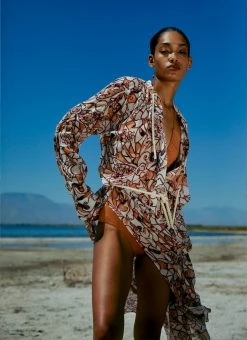 ALC LTD Palma Silk Maxi Coverup