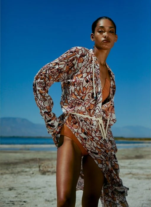 ALC LTD Palma Silk Maxi Coverup