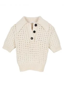 ALC LTD Archer Crochet Top Knitwear