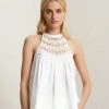 ALC LTD Knitwear Reina Crochet Halter Top