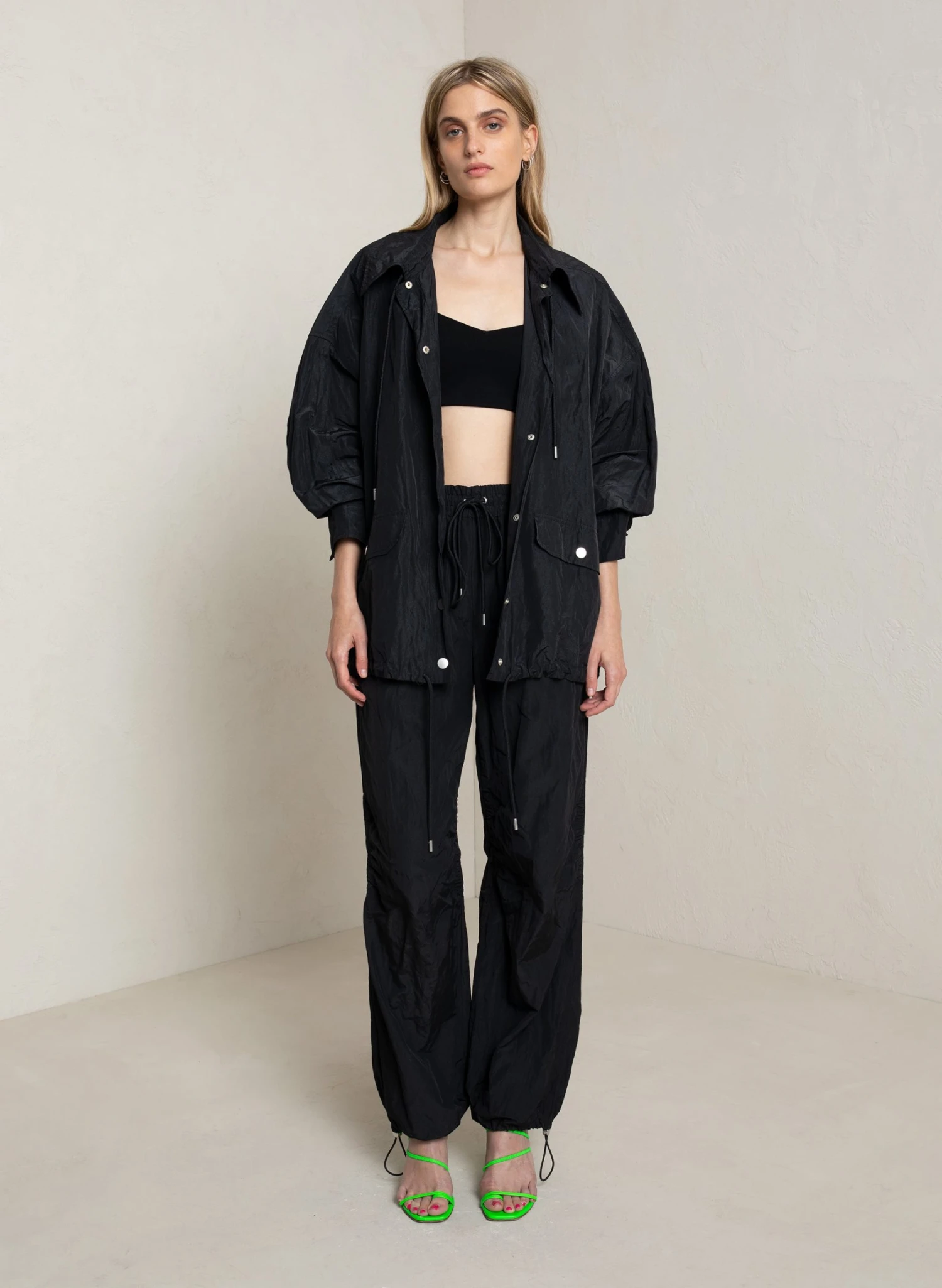 RYDER_JACKET_BLK_1.jpg ALC LTD Ryder Nylon Jacket Jackets