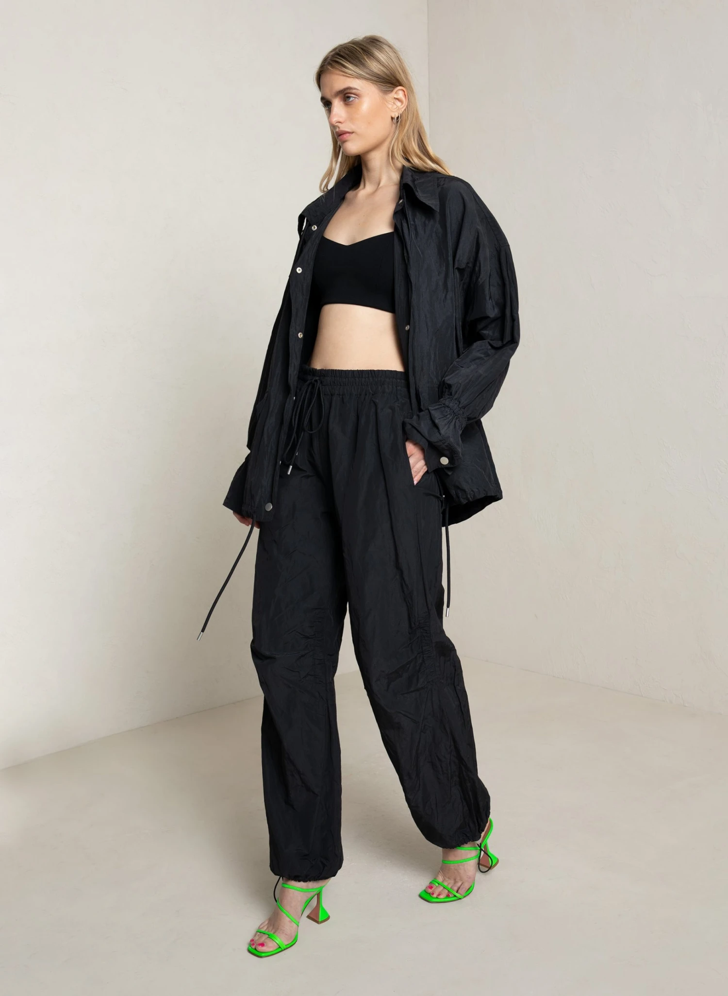 RYDER_JACKET_BLK_3.jpg ALC LTD Ryder Nylon Jacket Jackets