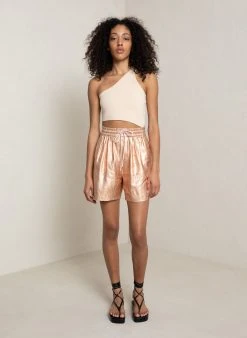 ALC LTD Ryder Metallic Linen Short Bottoms