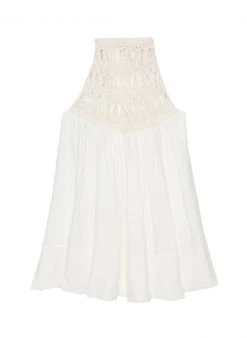 ALC LTD Knitwear Reina Crochet Halter Top