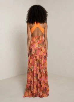 ALC LTD Sage Chiffon Maxi Skirt Bottoms