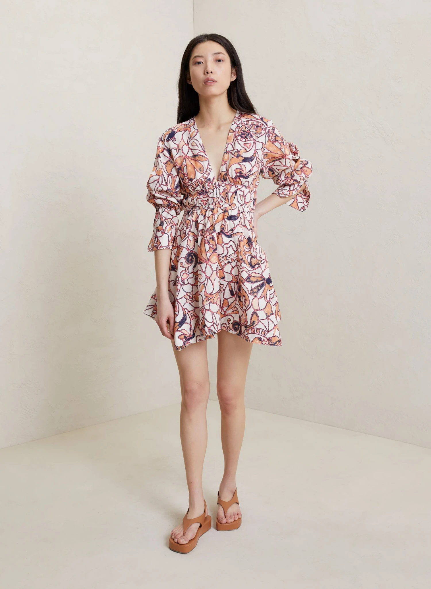 SALINA_DRESS_WHTM_0009_1.jpg ALC LTD Dresses Salina Linen Mini Dress