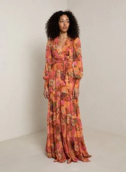 ALC LTD Samara Chiffon Wrap Top Tops