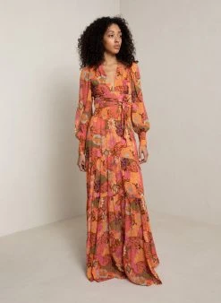 ALC LTD Samara Chiffon Wrap Top Tops