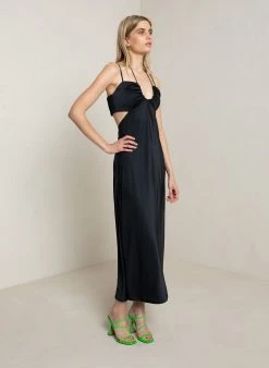 ALC LTD Dresses Sienna Satin Halter Dress