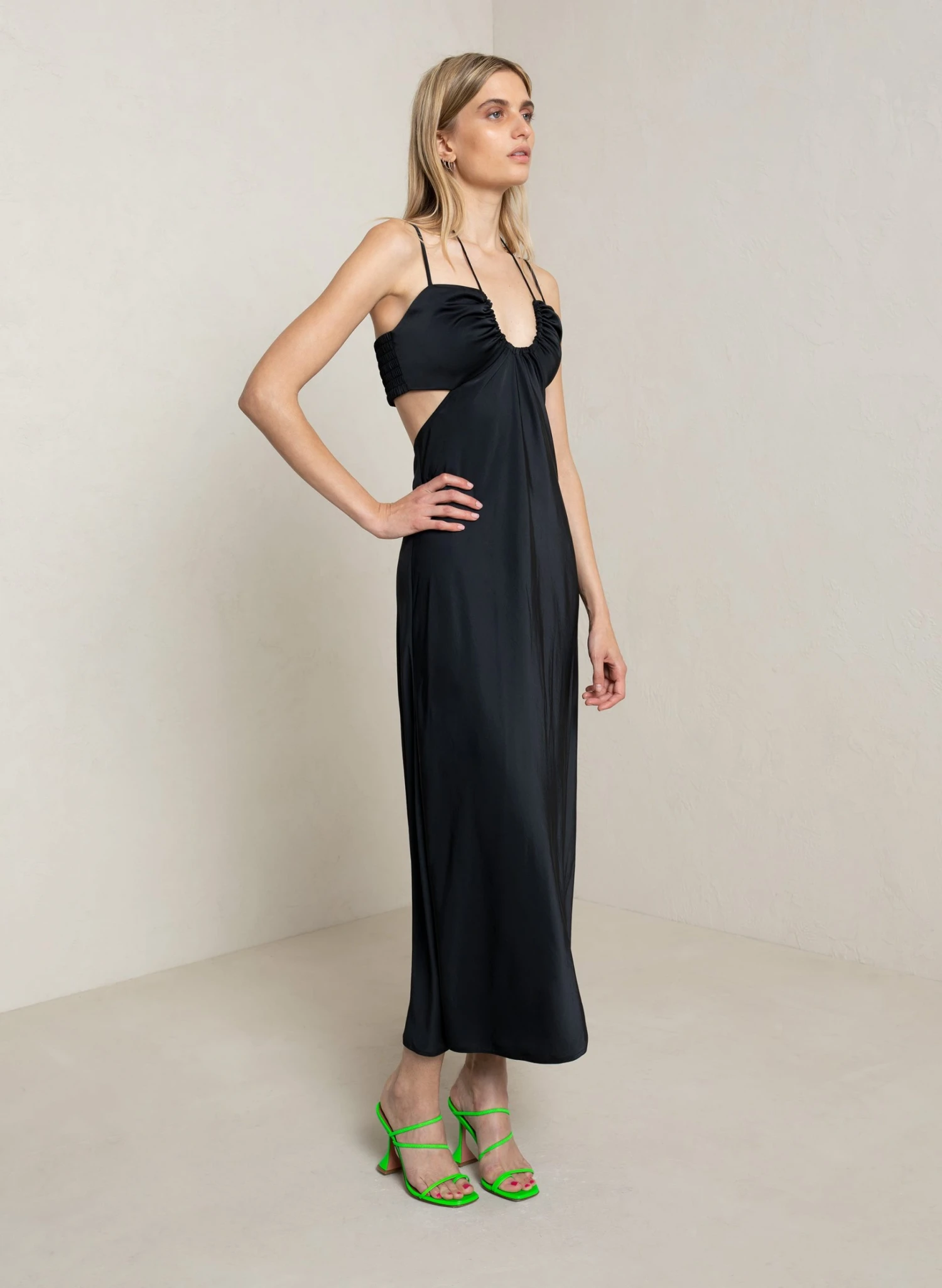 SIENNA_DRESS_BLK_0019_2.jpg ALC LTD Dresses Sienna Satin Halter Dress