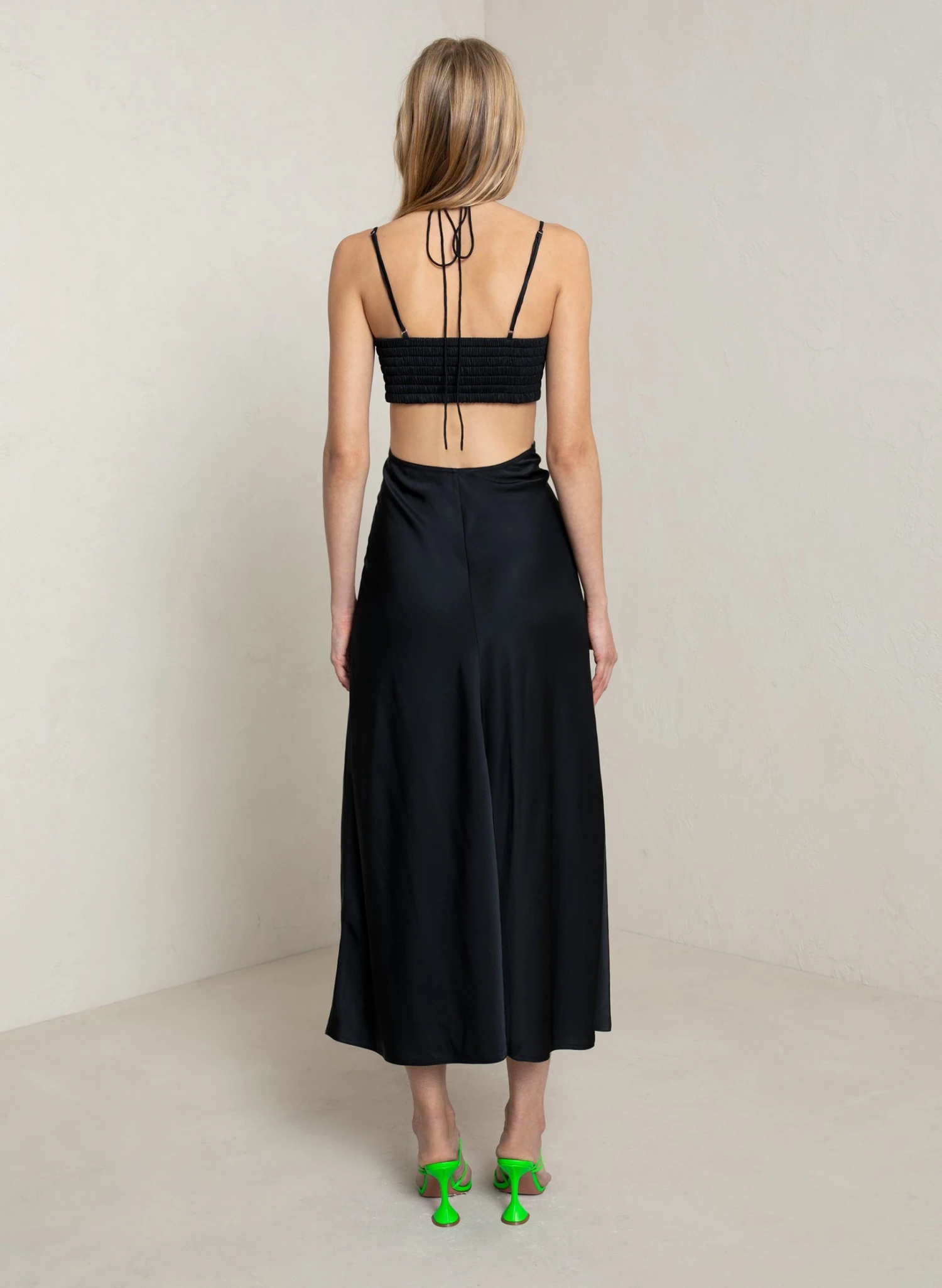 SIENNA_DRESS_BLK_0048_4.jpg ALC LTD Dresses Sienna Satin Halter Dress