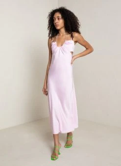 ALC LTD Dresses Sienna Satin Halter Dress