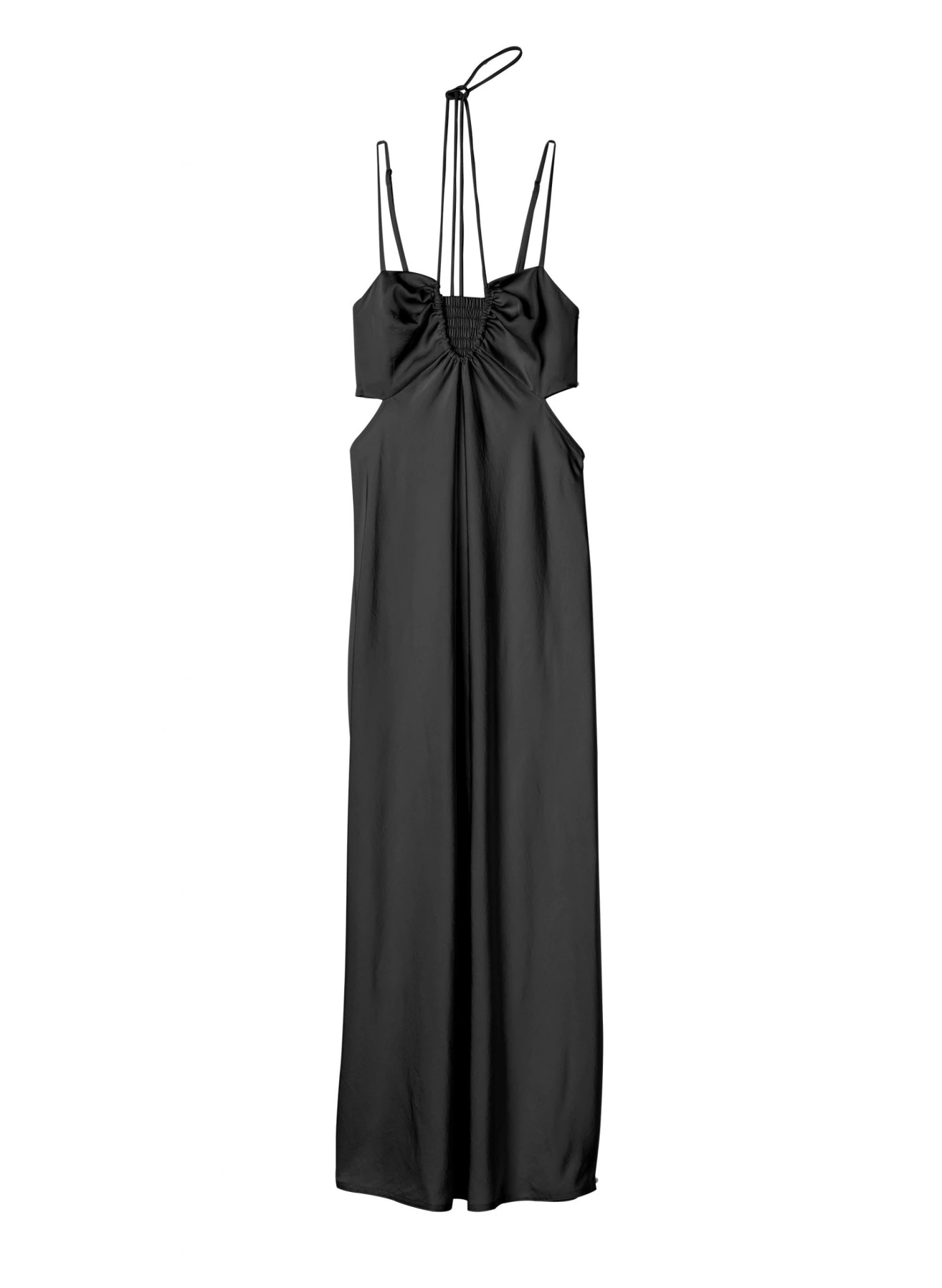 Sienna_Dress_99649_Black.jpg ALC LTD Dresses Sienna Satin Halter Dress