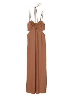 ALC LTD Sienna Satin Halter Dress Dresses