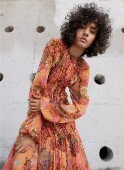 ALC LTD Dresses Valentina Chiffon Maxi Dress